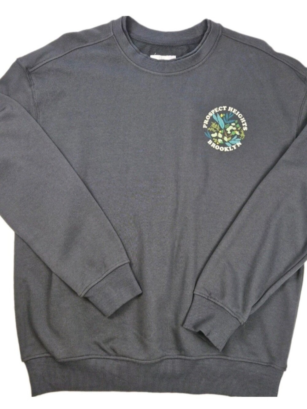 Goodfellow & Co Mens/Unisex Dk Gray Graphic Crewneck Sweatshirt NWT Sku769
